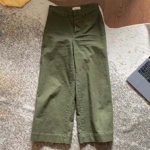Madewell Emmett Crop Wise Leg Pants